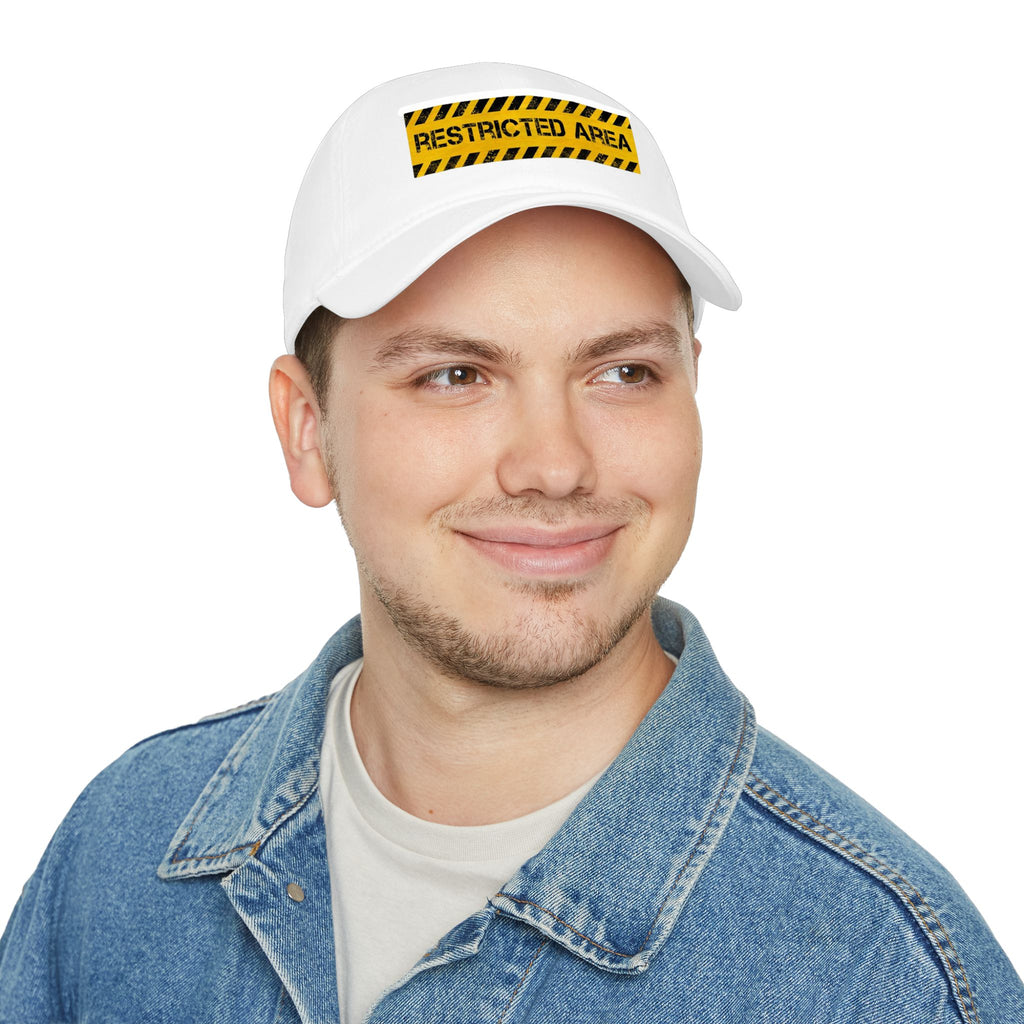 Restricted Area Cap — Warning Tape Low Profile Baseball Hat