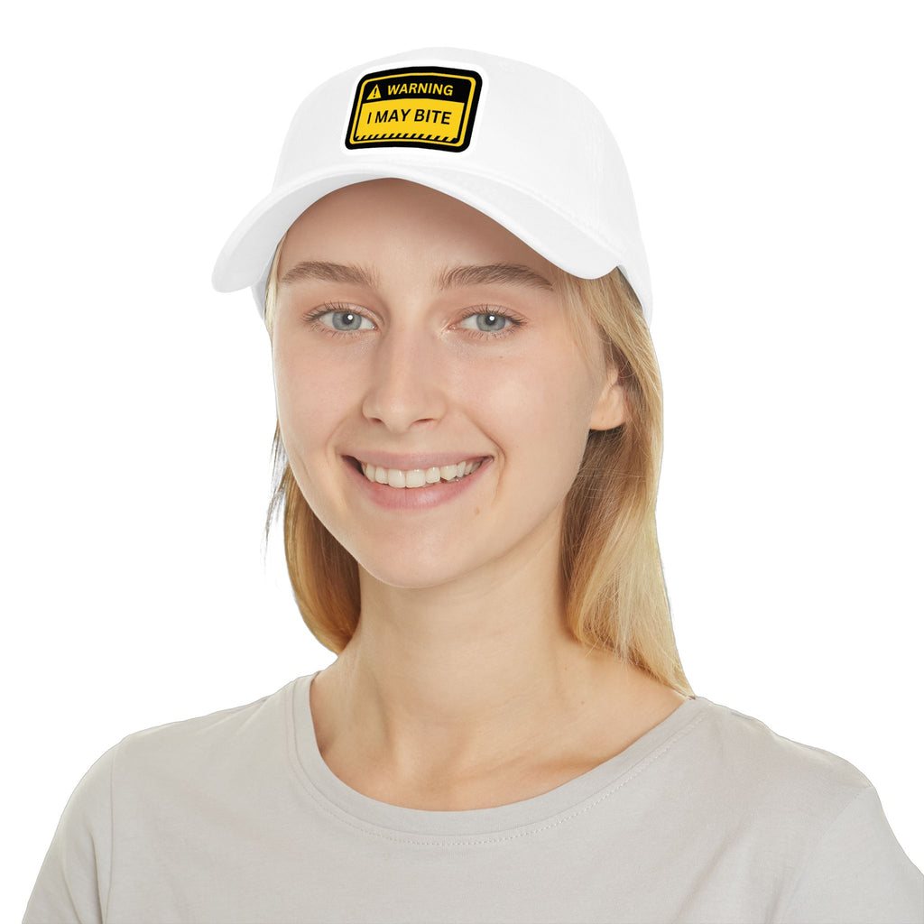 Hazardy "I May Bite" Warning Hat — Low Profile Baseball Cap