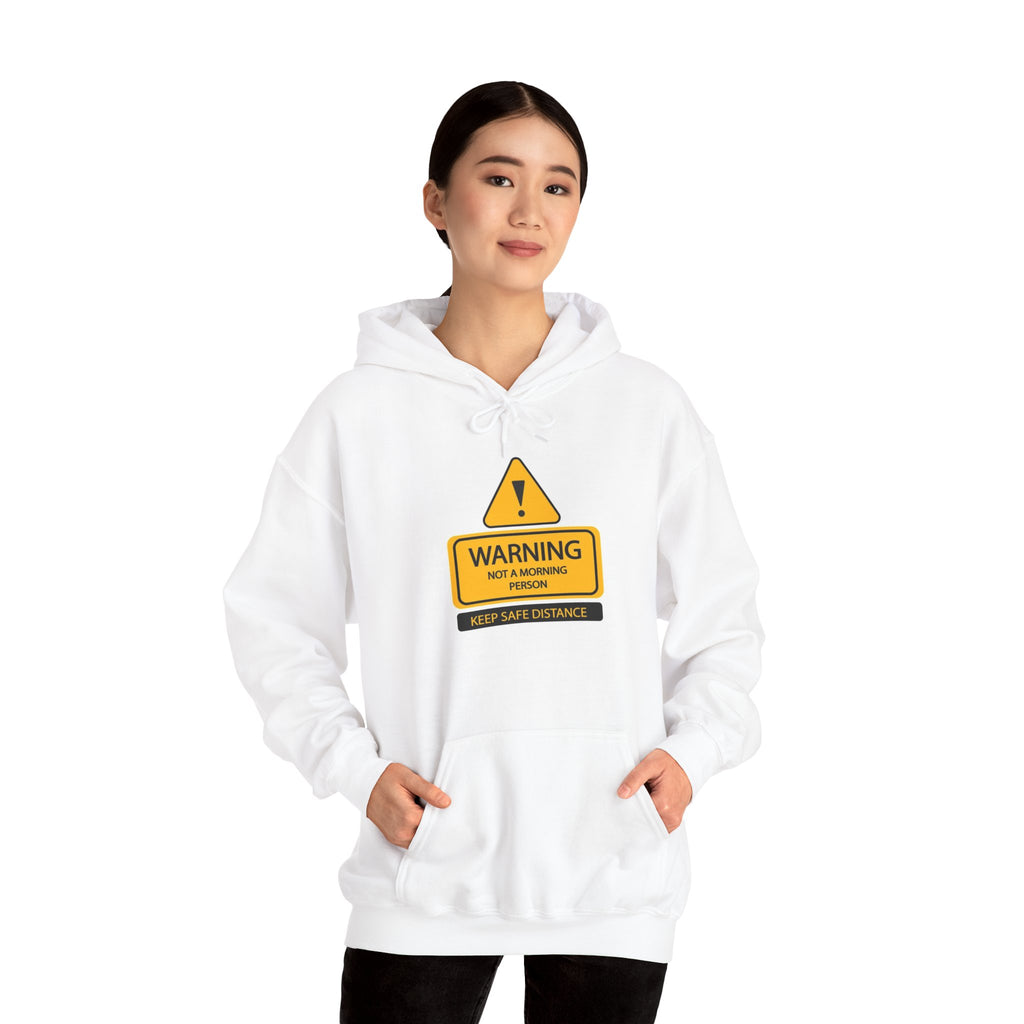 Hazardy "Not A Morning Person" Pullover Hoodie — Black