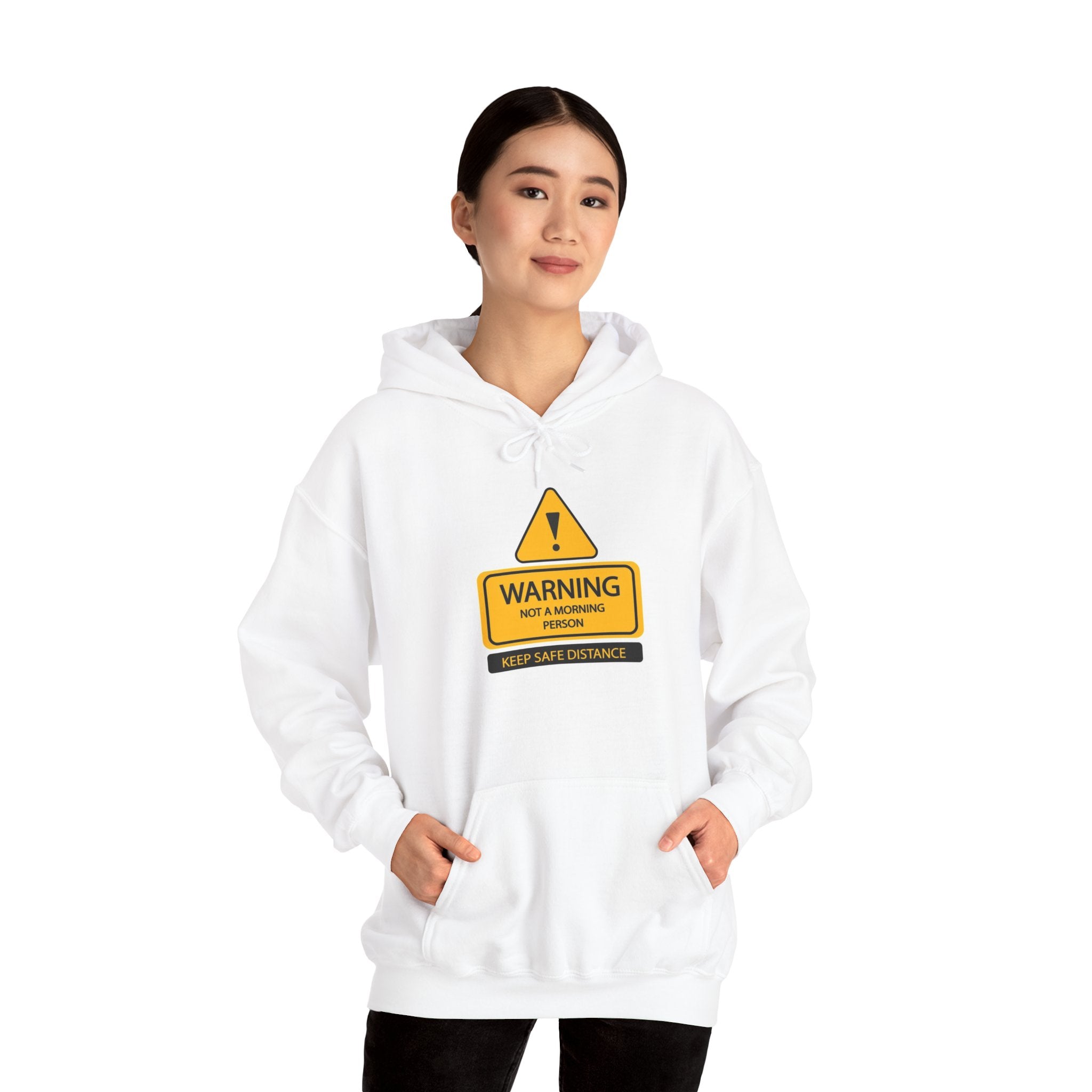 Hazardy "Not A Morning Person" Pullover Hoodie — Black
