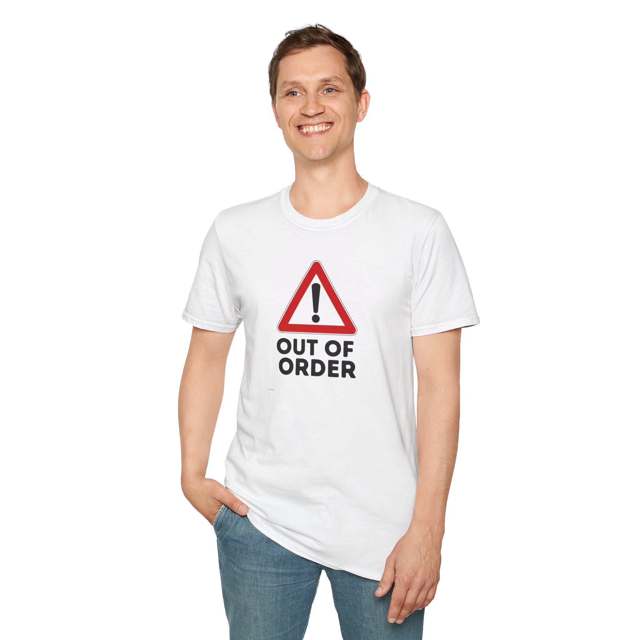 Hazardy "Out of Order" Warning Sign Tee — Hazardy Back