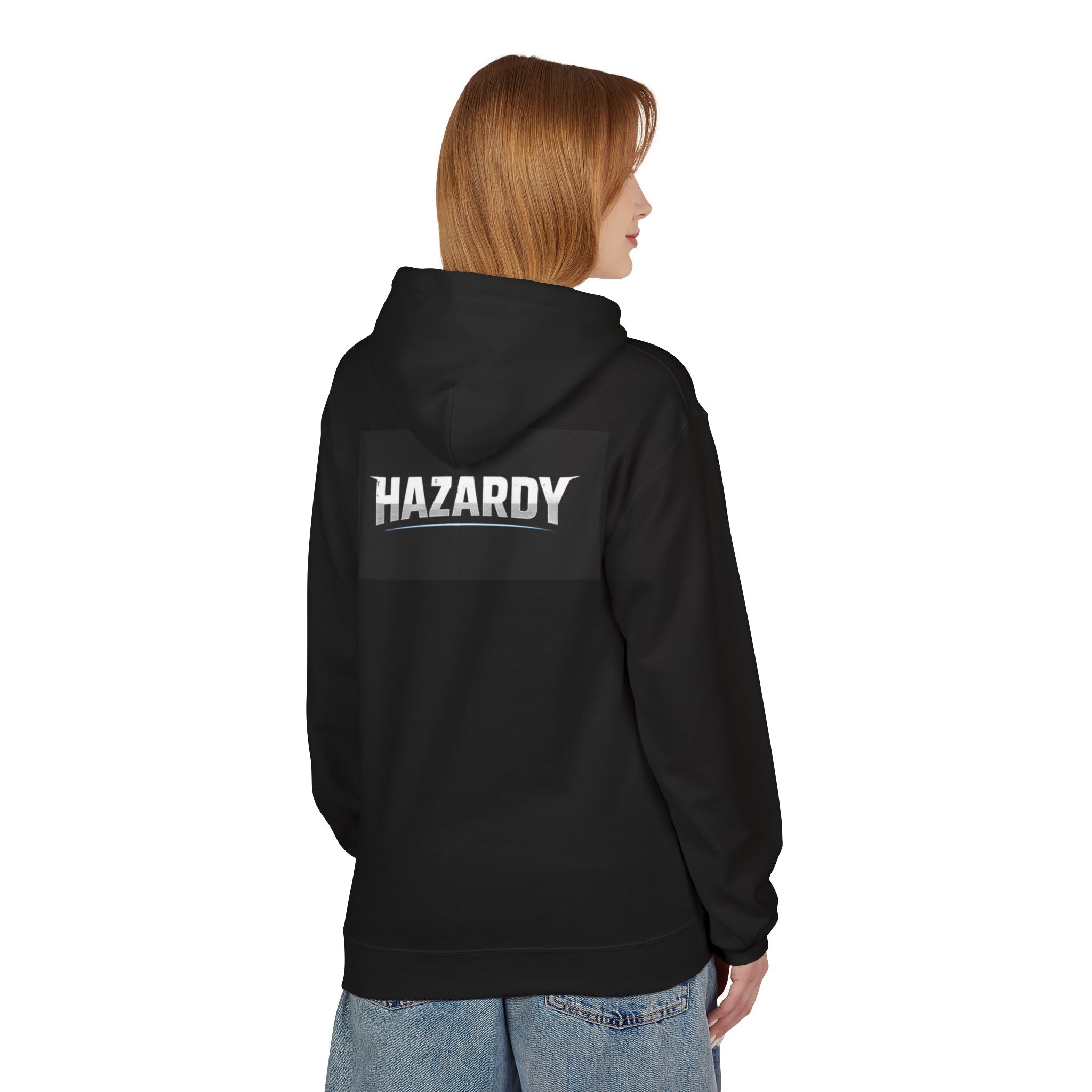 Hazardy Unisex Midweight Softstyle Fleece Hoodie — Lightweight Grungewear