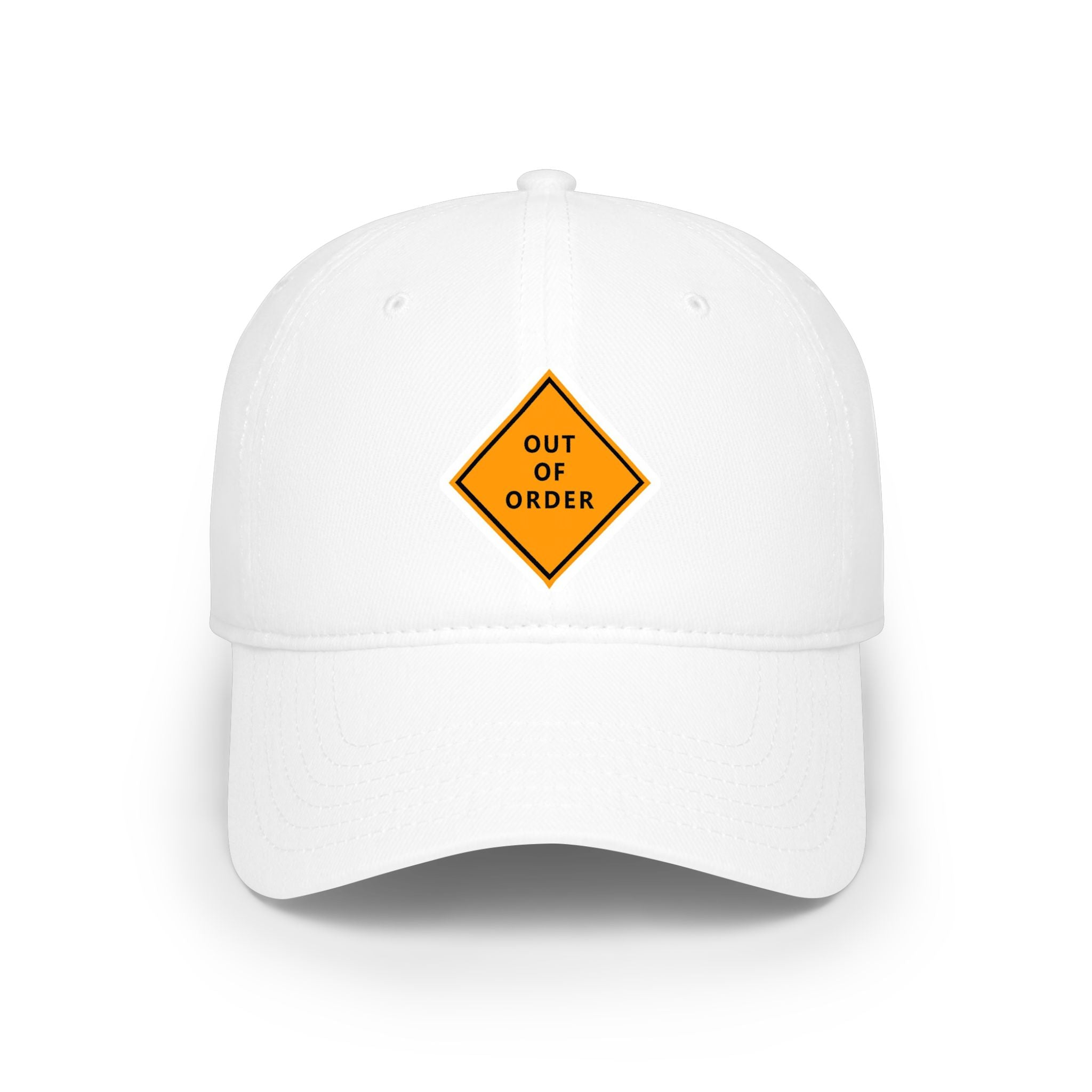 Low Profile Cap - "Out of Order" Diamond Sign Baseball Hat