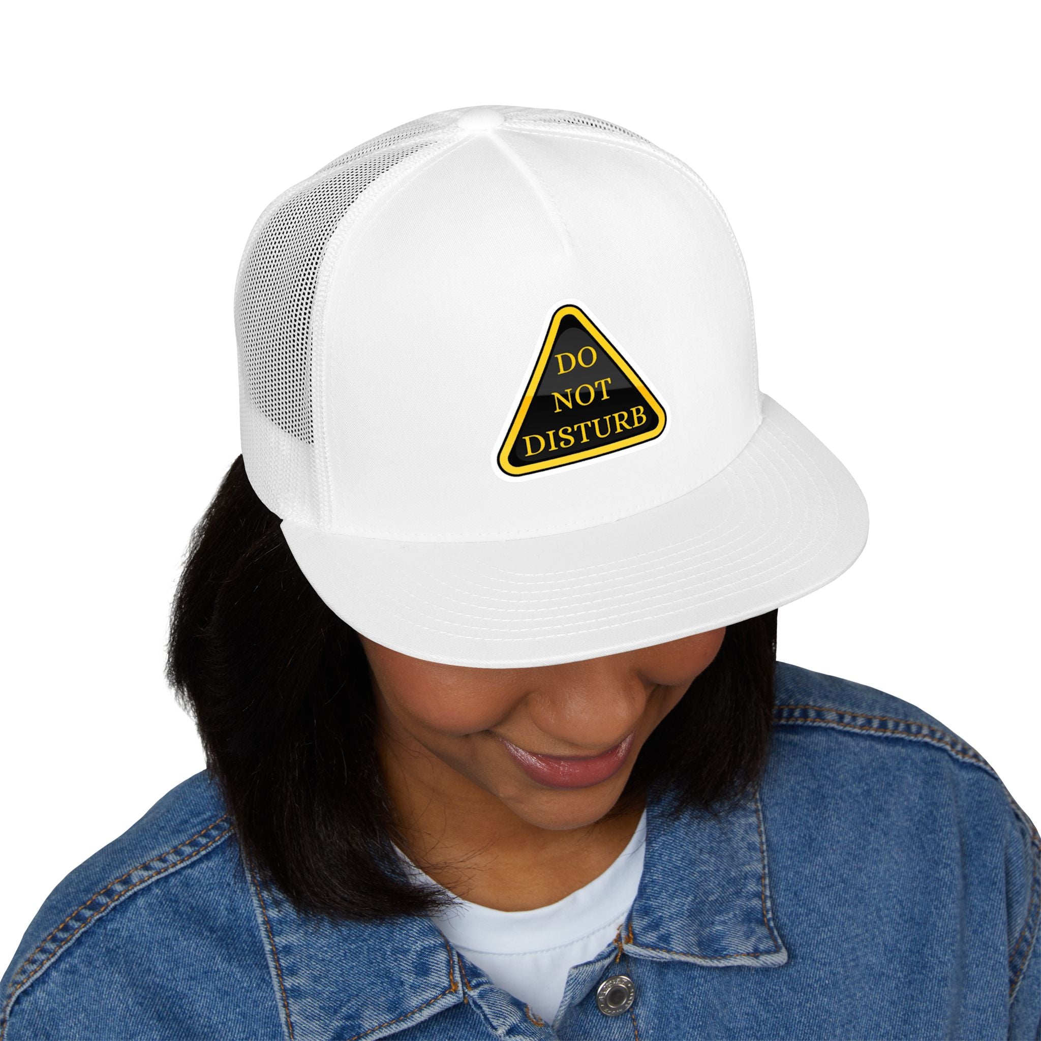 Hazardy "Do Not Disturb" Trucker Cap — Black