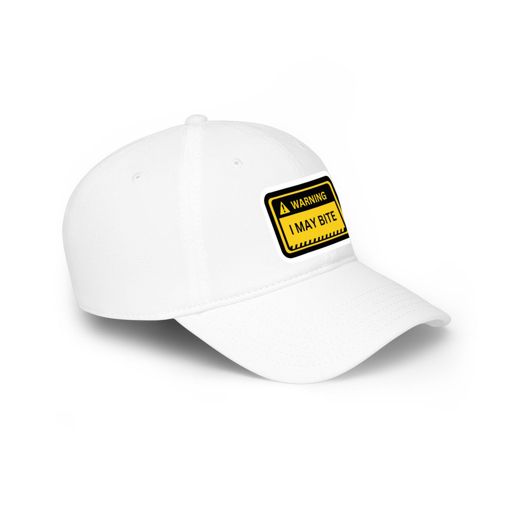 Hazardy "I May Bite" Warning Hat — Low Profile Baseball Cap