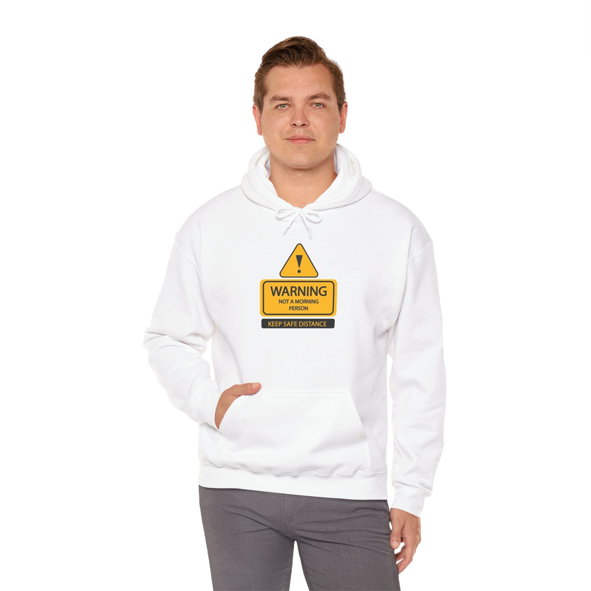 Hazardy "Not A Morning Person" Pullover Hoodie — Black