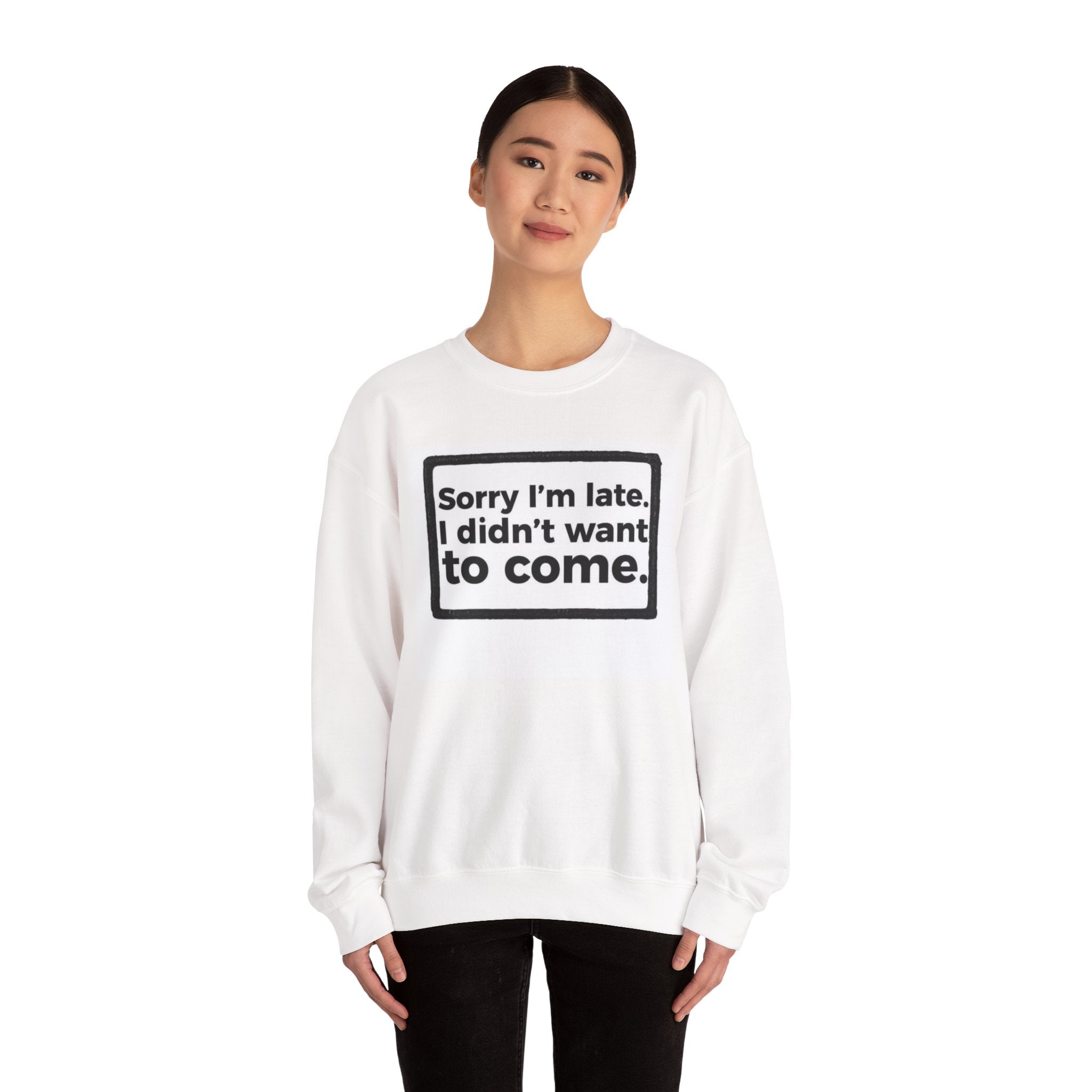 Hazardy~Didnt want to come crew neck Unisex Sweatshirt.