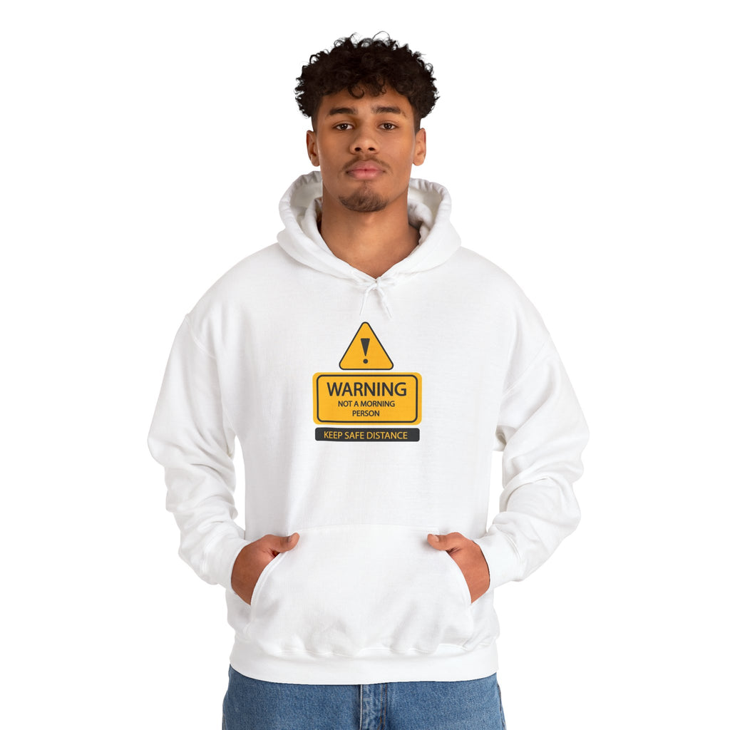 Hazardy "Not A Morning Person" Pullover Hoodie — Black