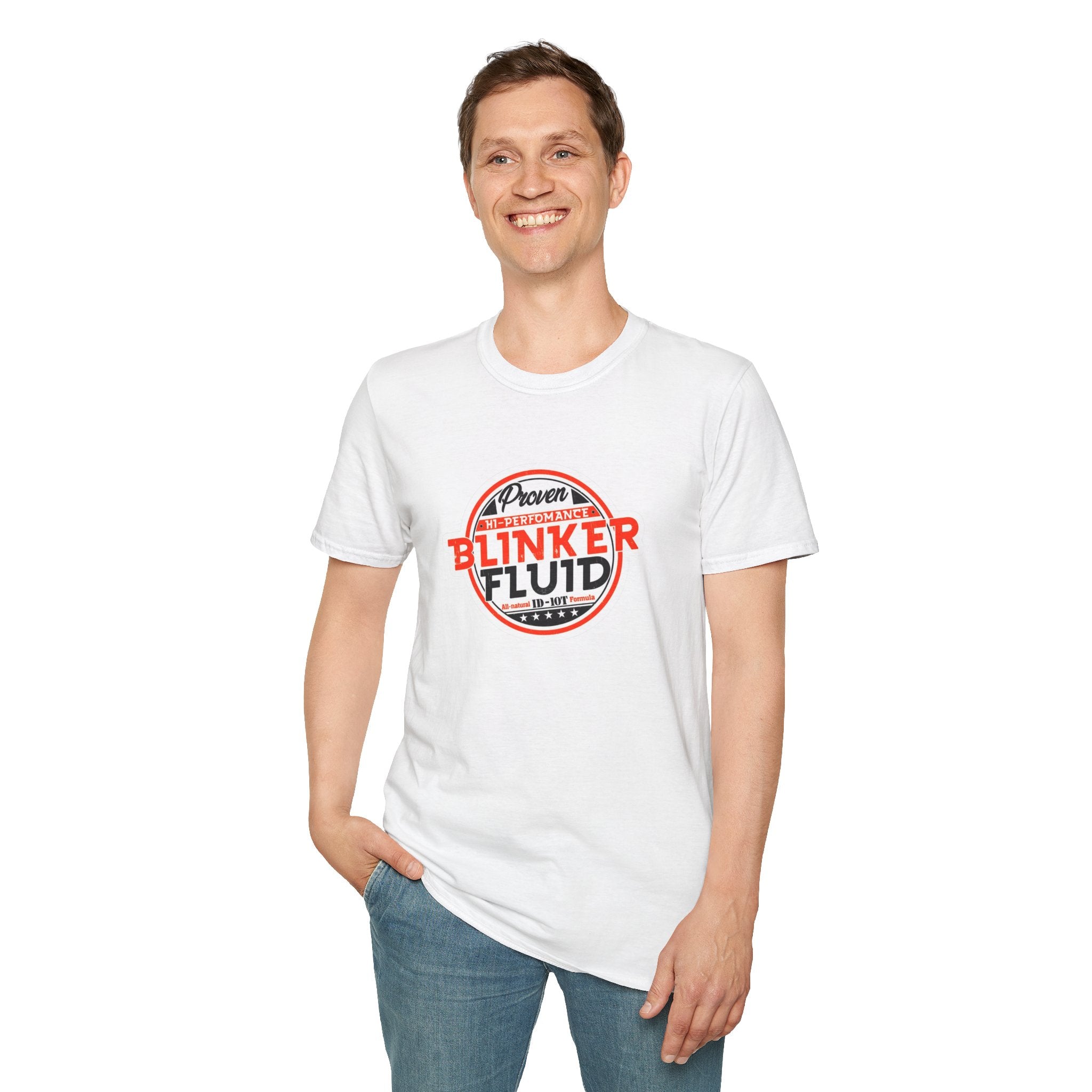 Hazardy "Blinker Fluid" Vintage Logo Tee — Retro Mechanic