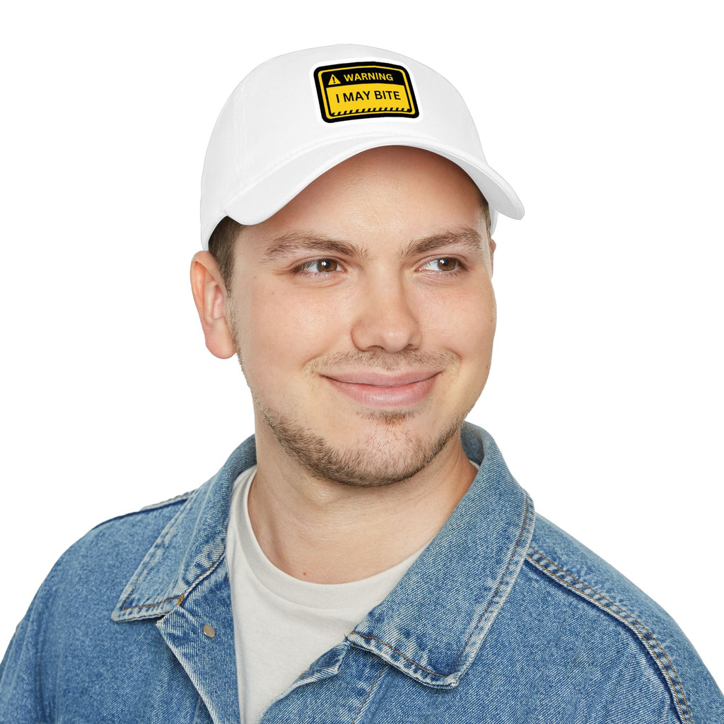 Hazardy "I May Bite" Warning Hat — Low Profile Baseball Cap