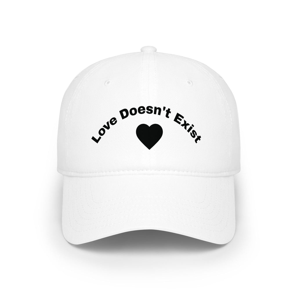 Hazardy "Love Doesn't Exist" Heart Dad Hat — Black