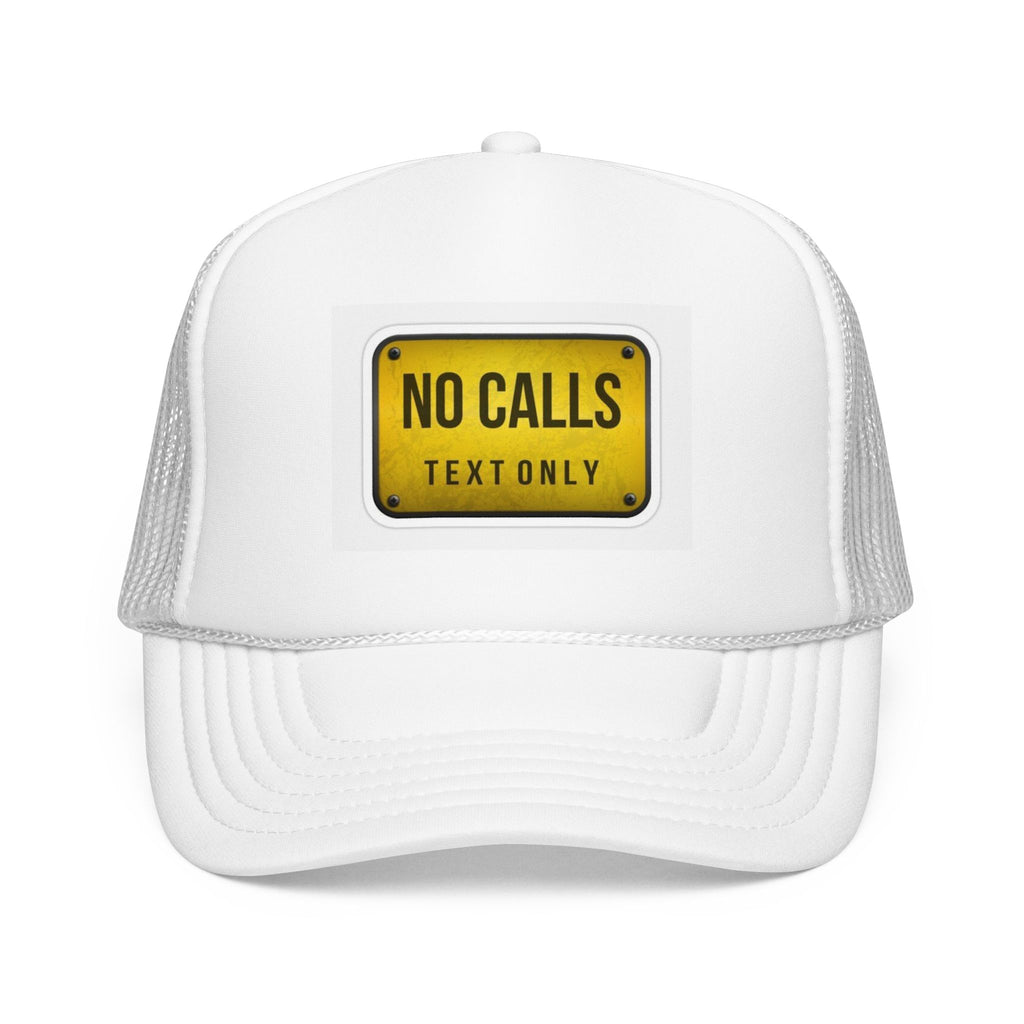 Hazardy "No Calls, Text Only" Trucker Hat — Black