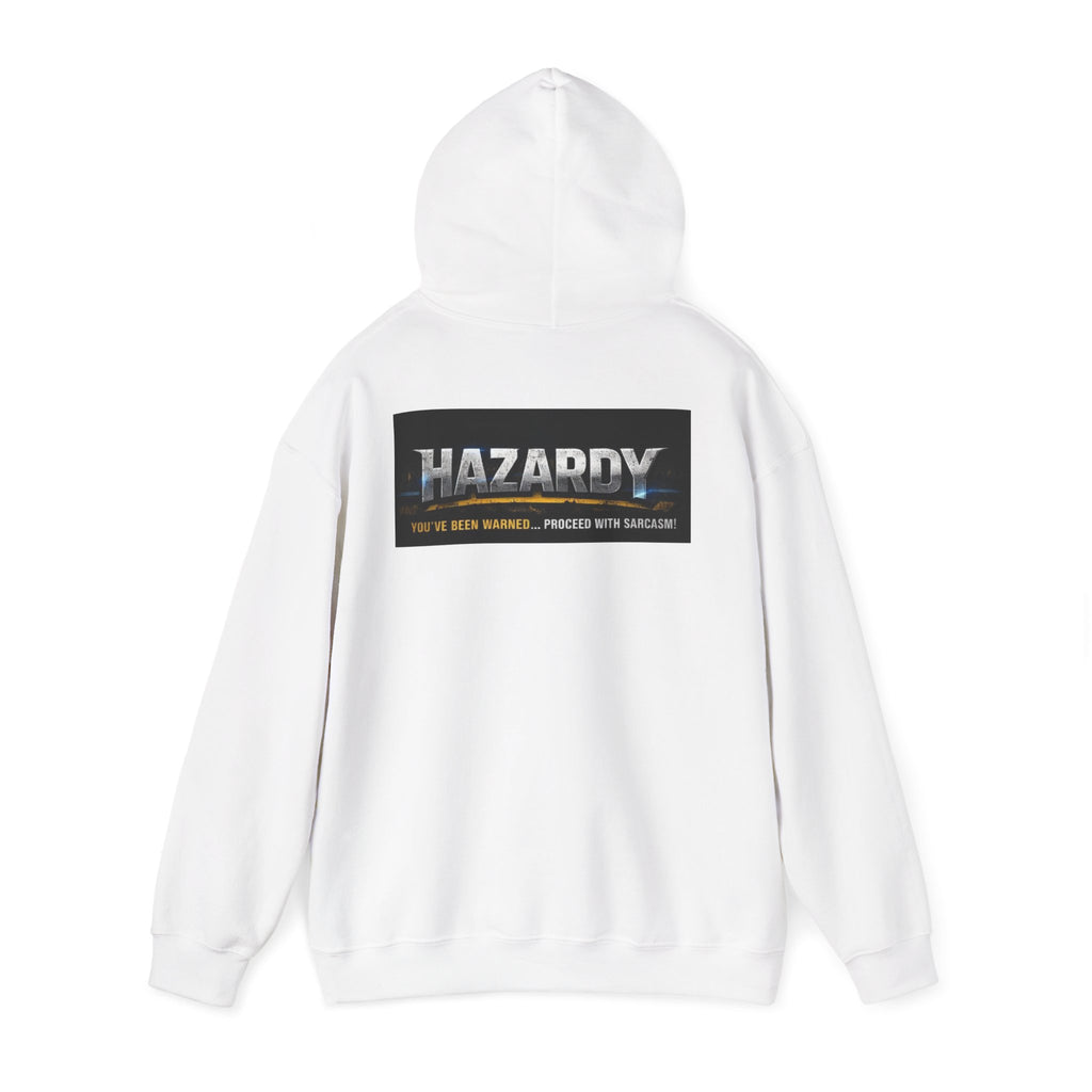 Hazardy "Feral But Housebrokenish" Graphic Hoodie — Black