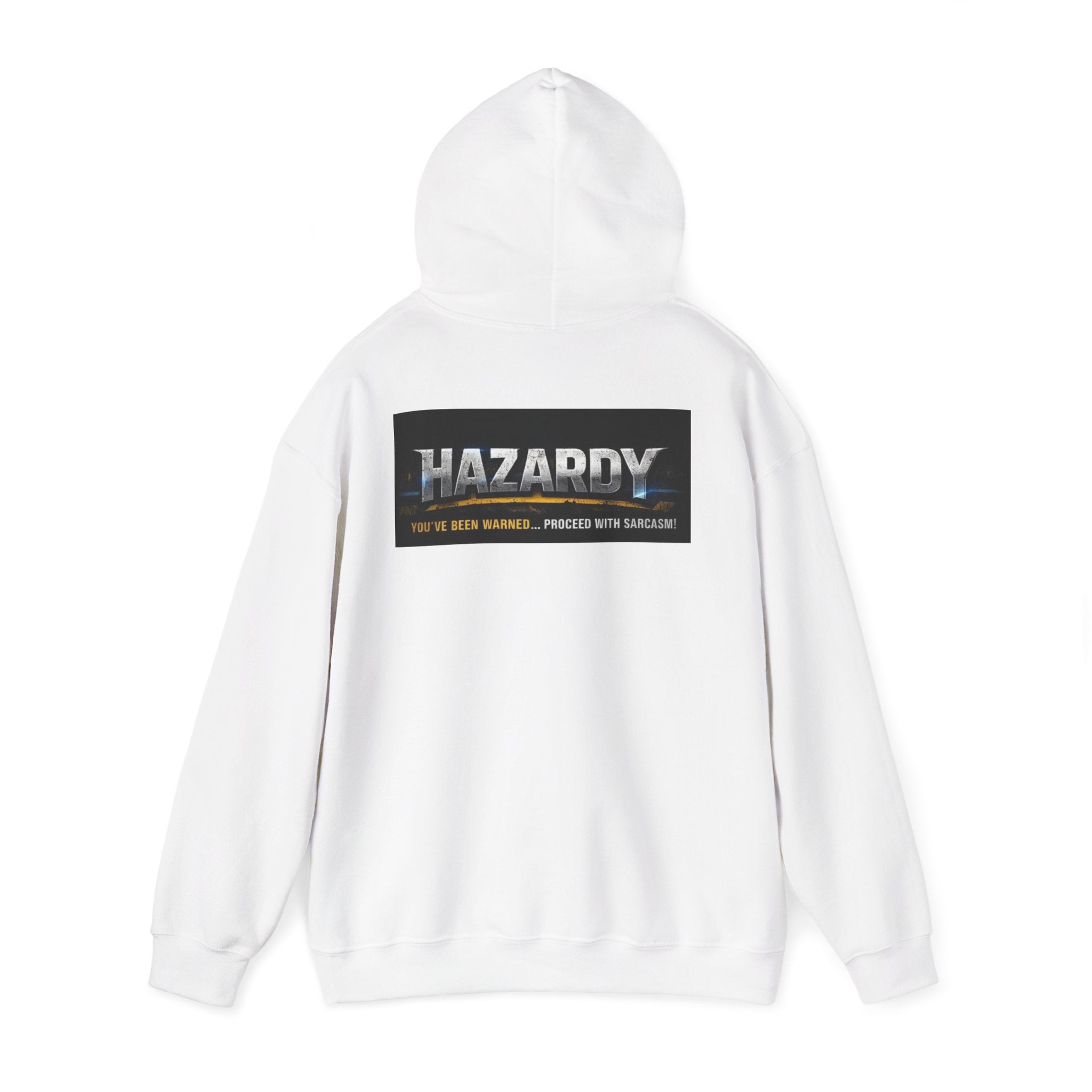 Hazardy "Feral But Housebrokenish" Graphic Hoodie — Black