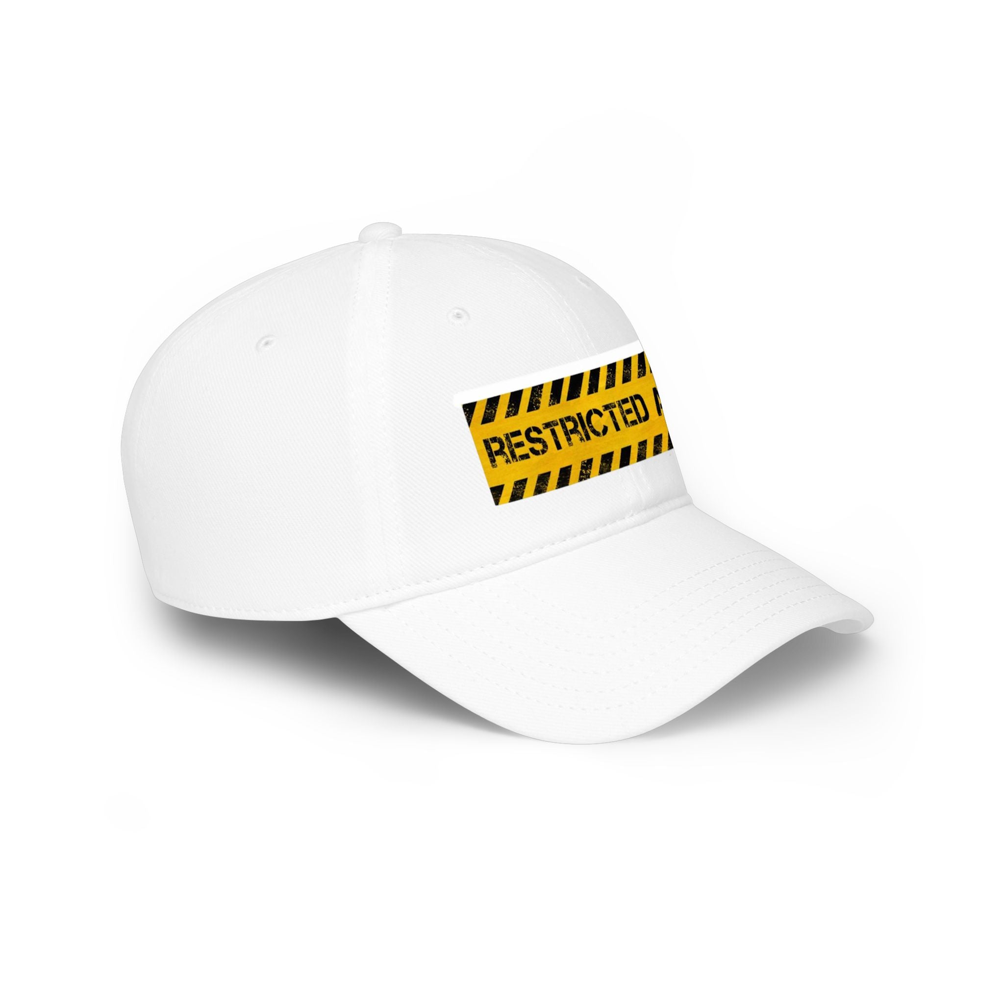 Restricted Area Cap — Warning Tape Low Profile Baseball Hat