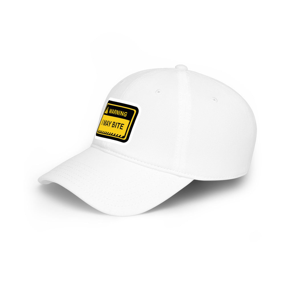 Hazardy "I May Bite" Warning Hat — Low Profile Baseball Cap