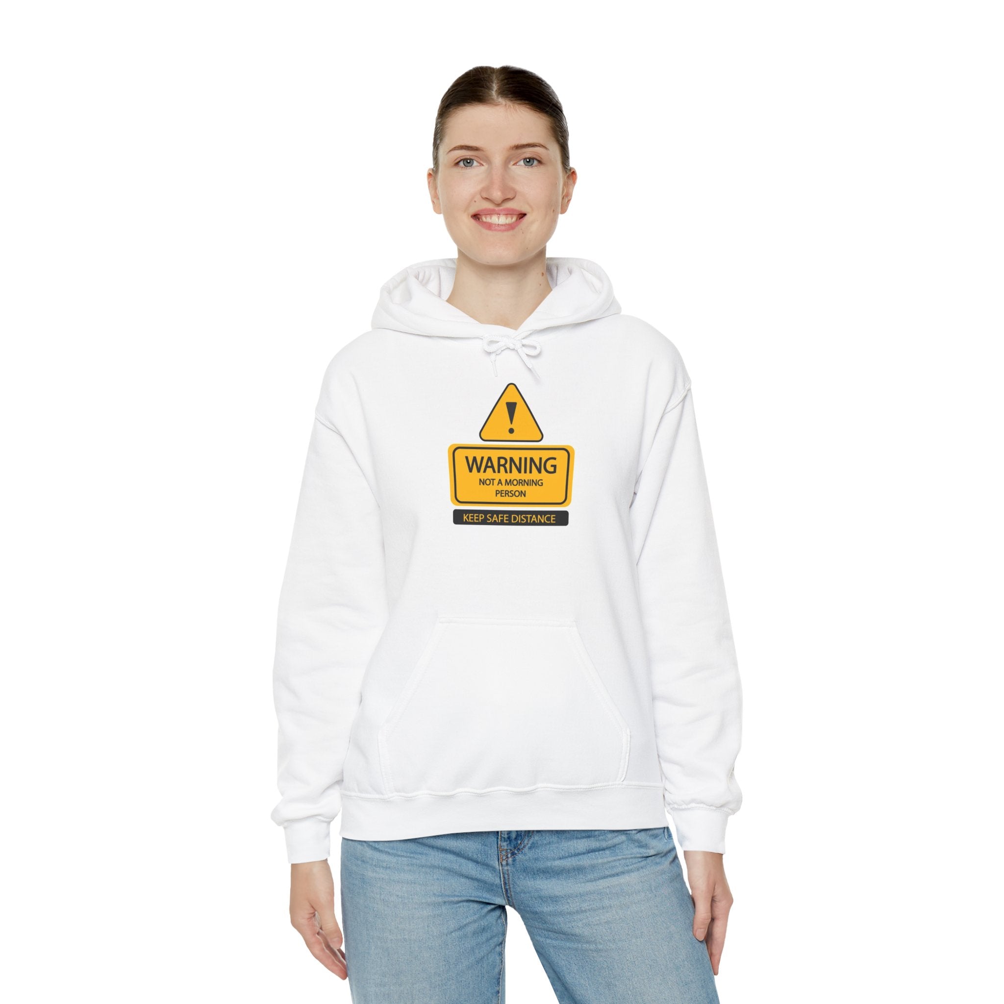 Hazardy "Not A Morning Person" Pullover Hoodie — Black