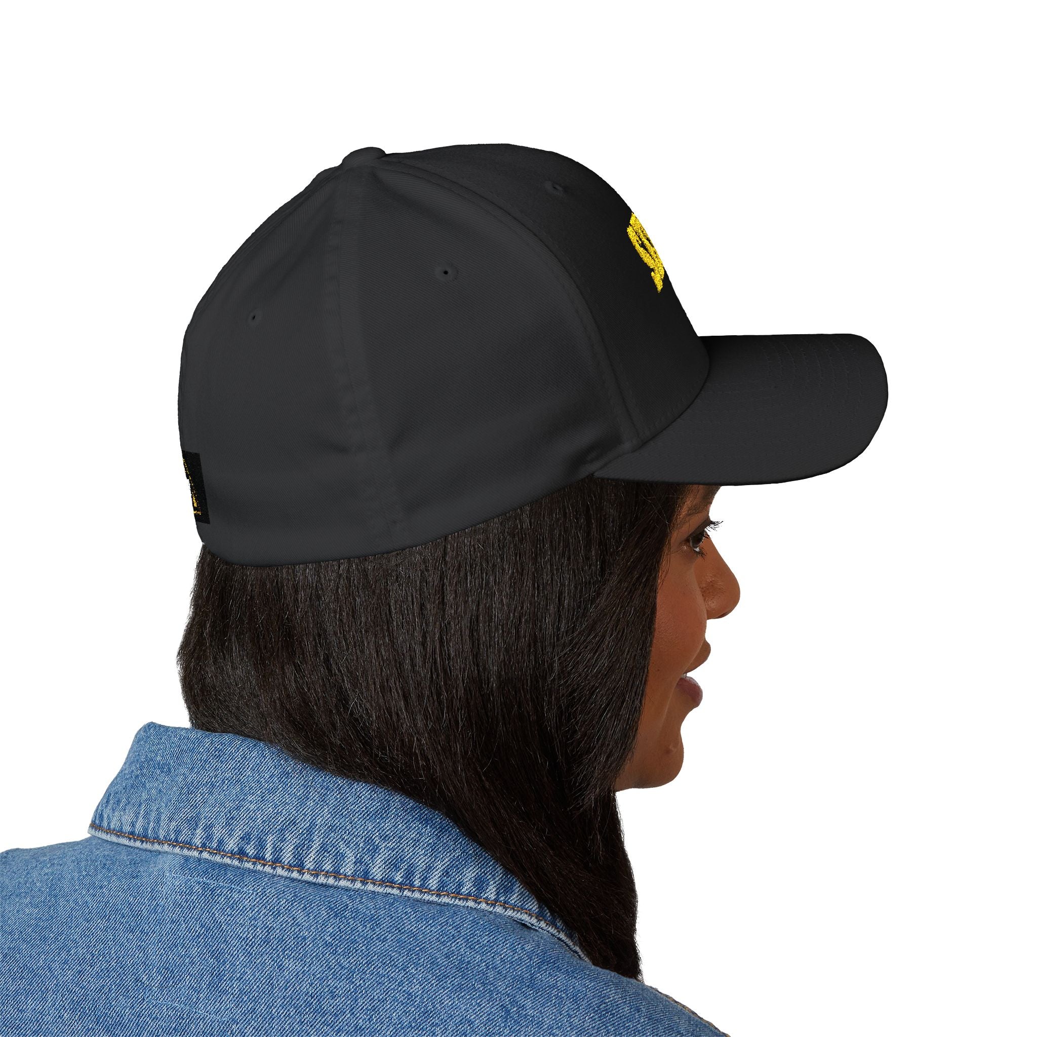 Hazardy "Security" Embroidered Cap — Black Structured Hat