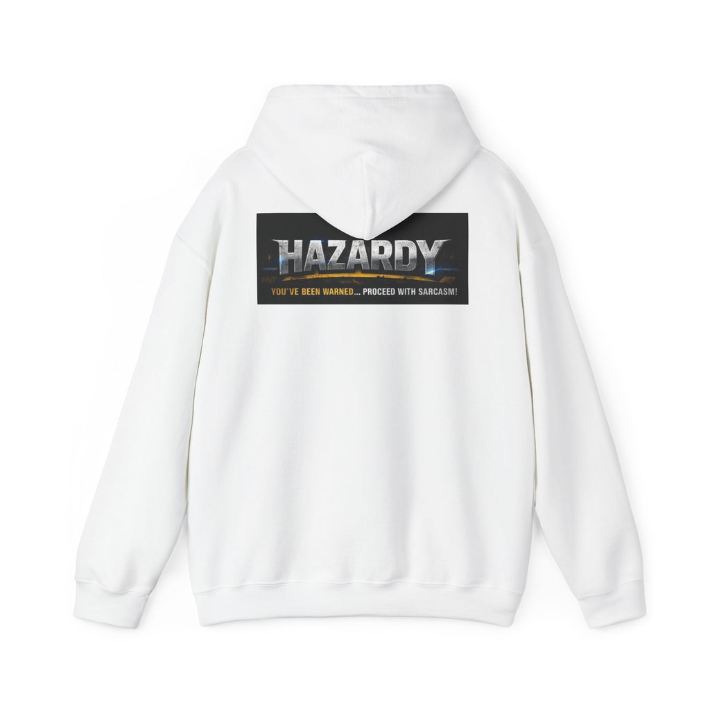 Hazardy "Feral But Housebrokenish" Graphic Hoodie — Black