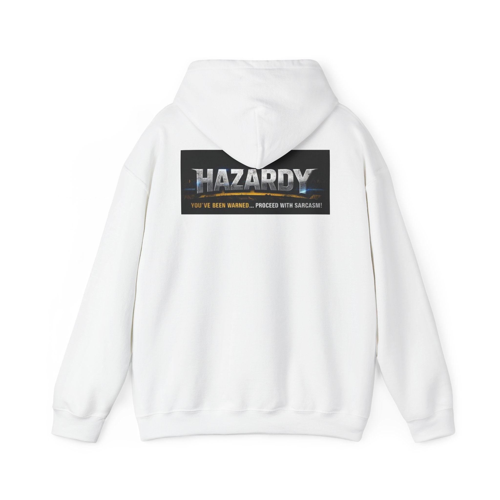 Hazardy "Feral But Housebrokenish" Graphic Hoodie — Black