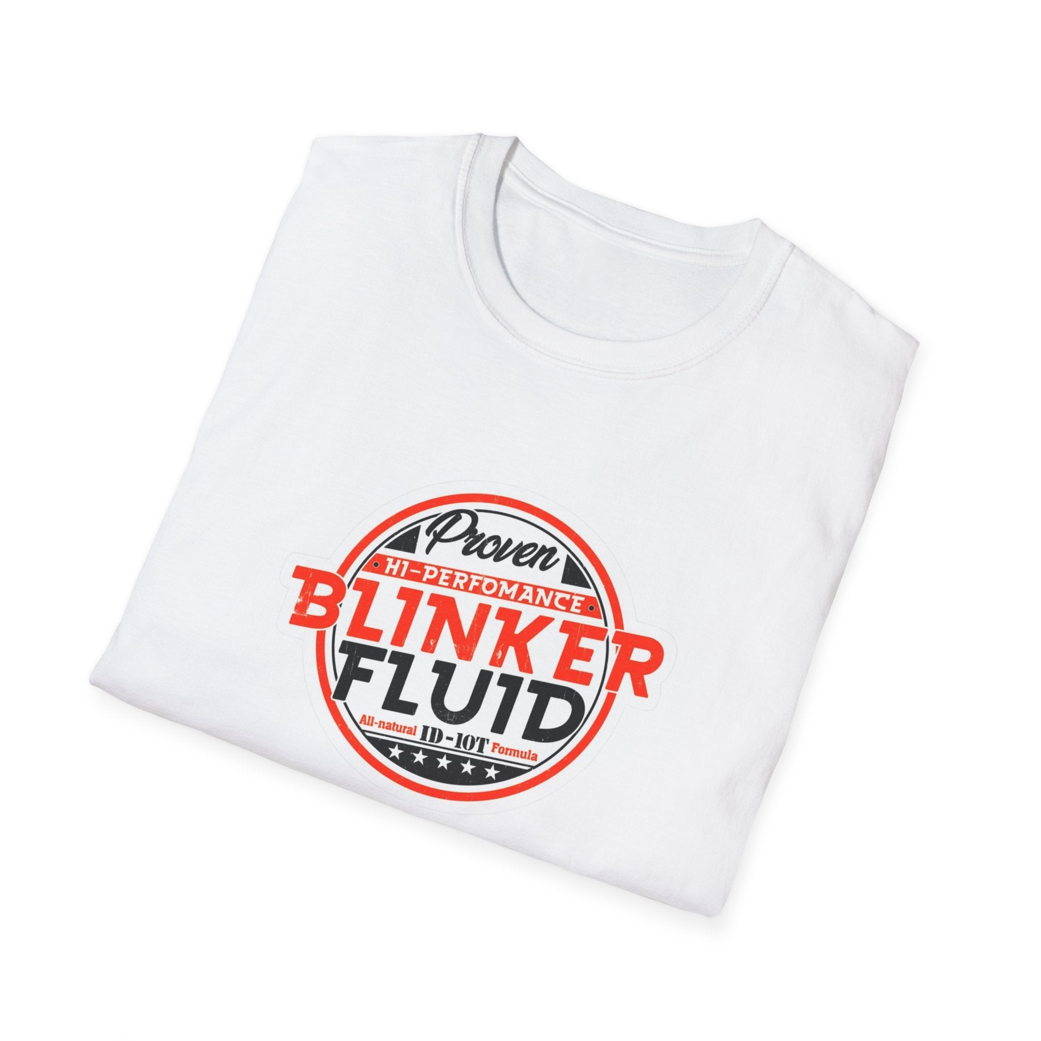 Hazardy "Blinker Fluid" Vintage Logo Tee — Retro Mechanic