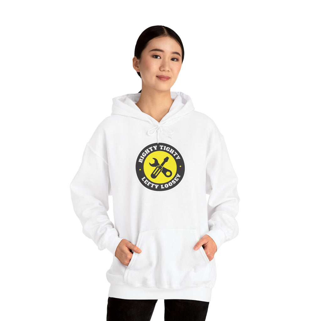 Hazardy "Righty Tighty Lefty Loosey" Pullover Hoodie — Black