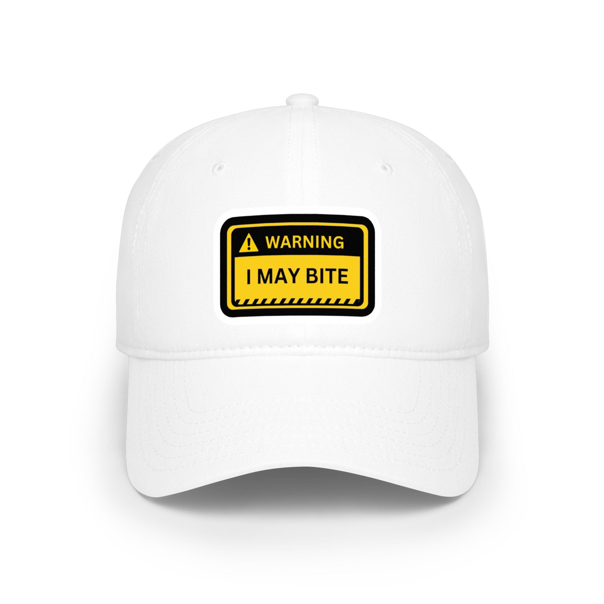 Hazardy "I May Bite" Warning Hat — Low Profile Baseball Cap