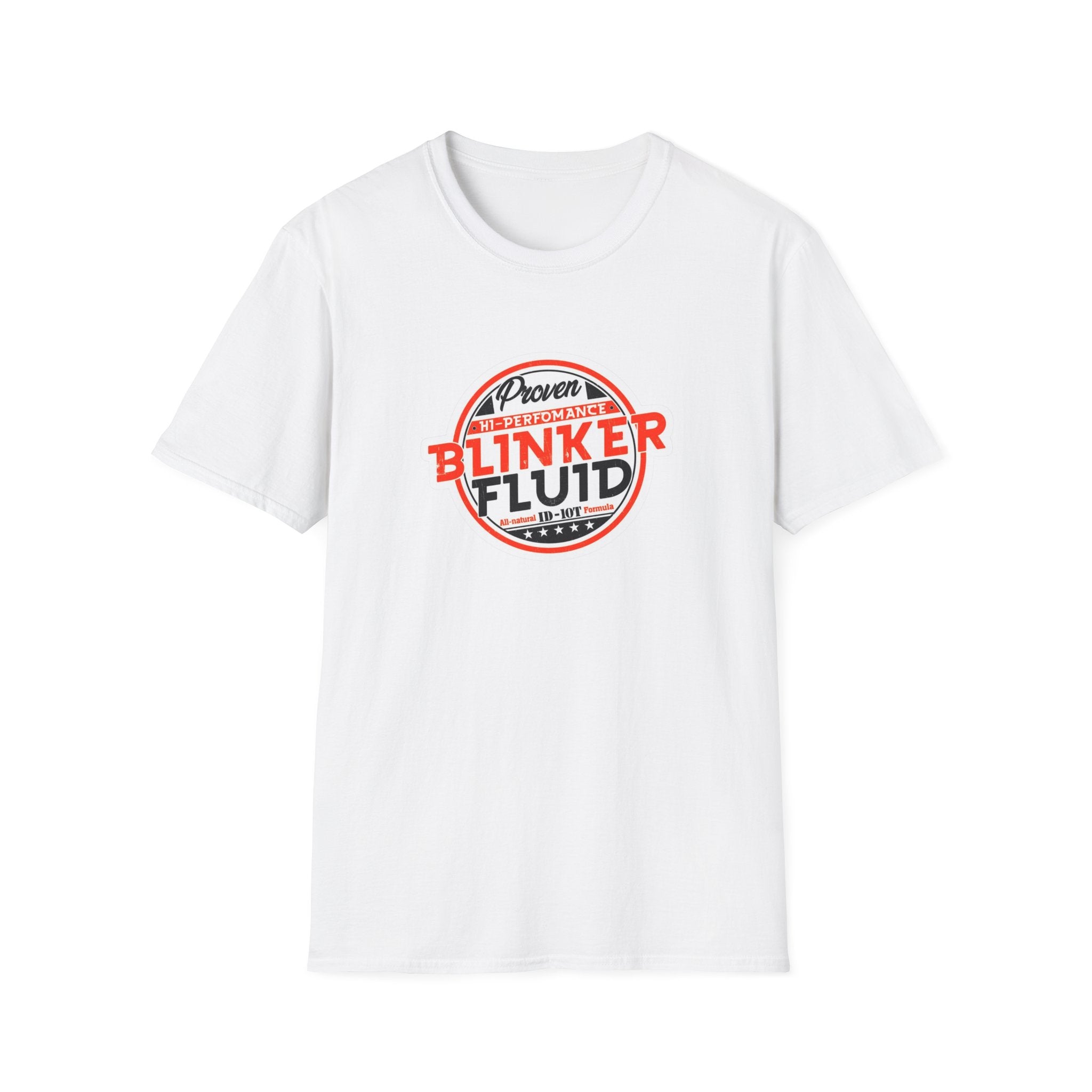 Hazardy "Blinker Fluid" Vintage Logo Tee — Retro Mechanic