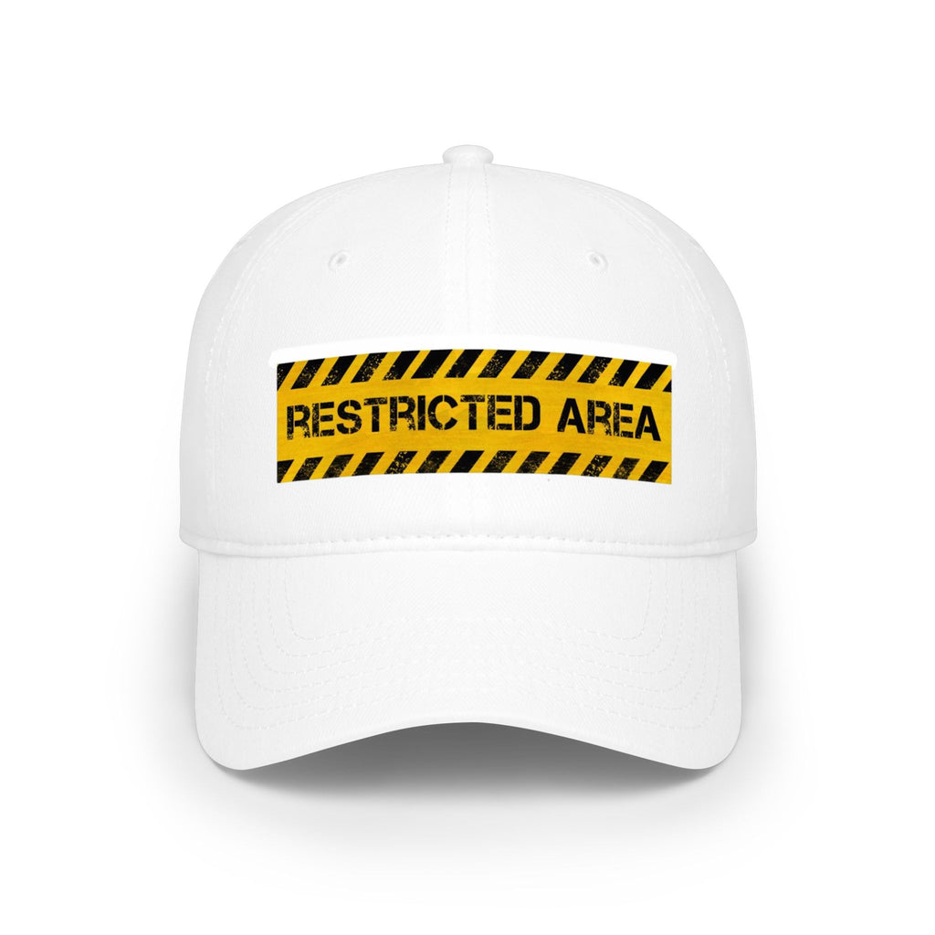 Restricted Area Cap — Warning Tape Low Profile Baseball Hat