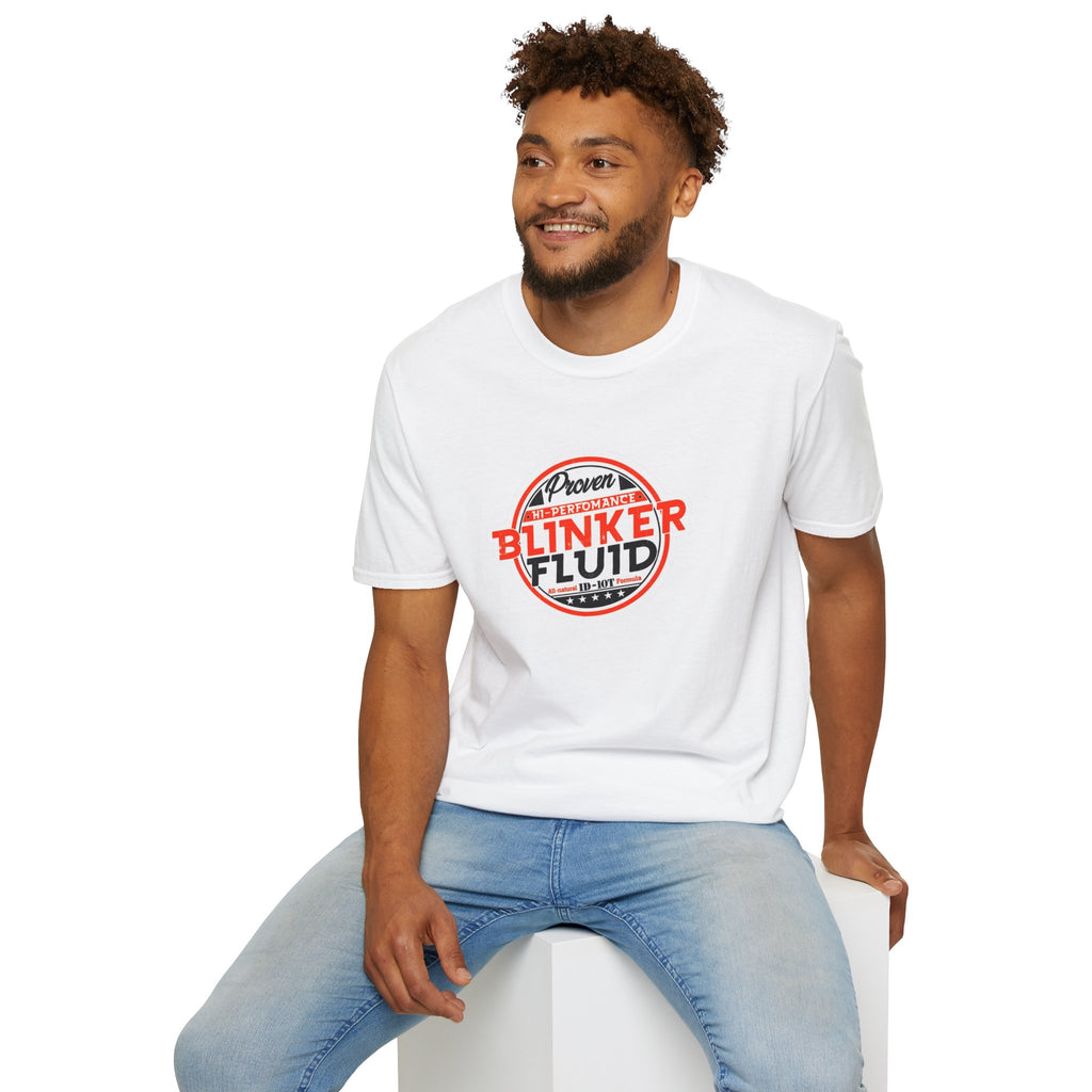 Hazardy "Blinker Fluid" Vintage Logo Tee — Retro Mechanic