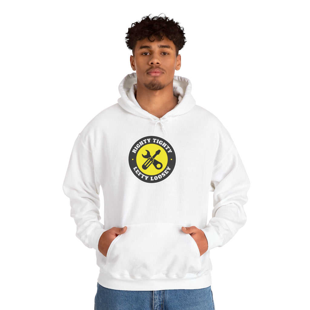 Hazardy "Righty Tighty Lefty Loosey" Pullover Hoodie — Black