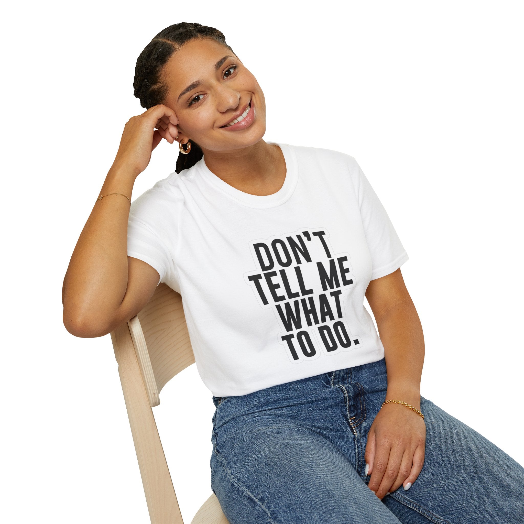 Hazardy "Don't Tell Me What To Do" Bold Statement Tee — Hazardy Back