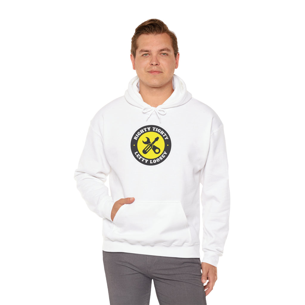 Hazardy "Righty Tighty Lefty Loosey" Pullover Hoodie — Black