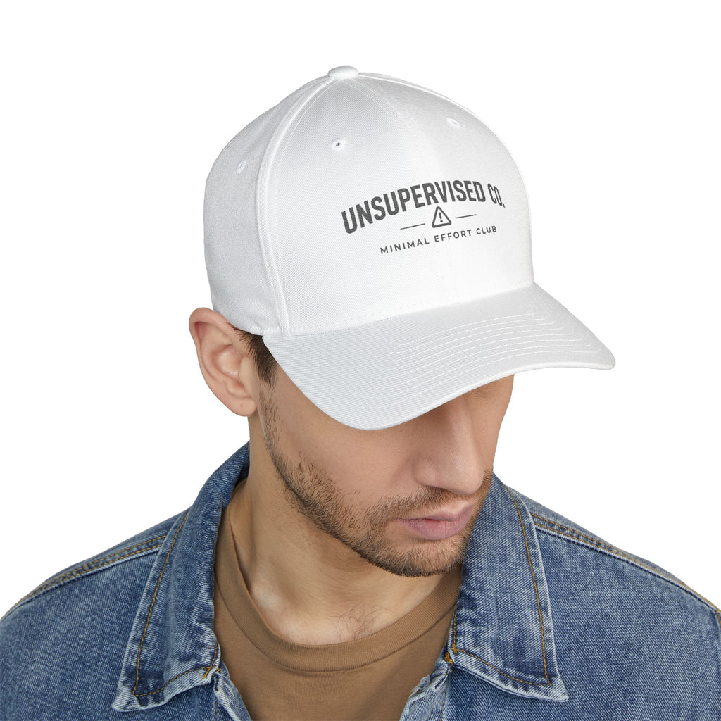 Embroidered 'UNSUPERVISED CO.' Structured Cap — Minimal Effort Club Hat