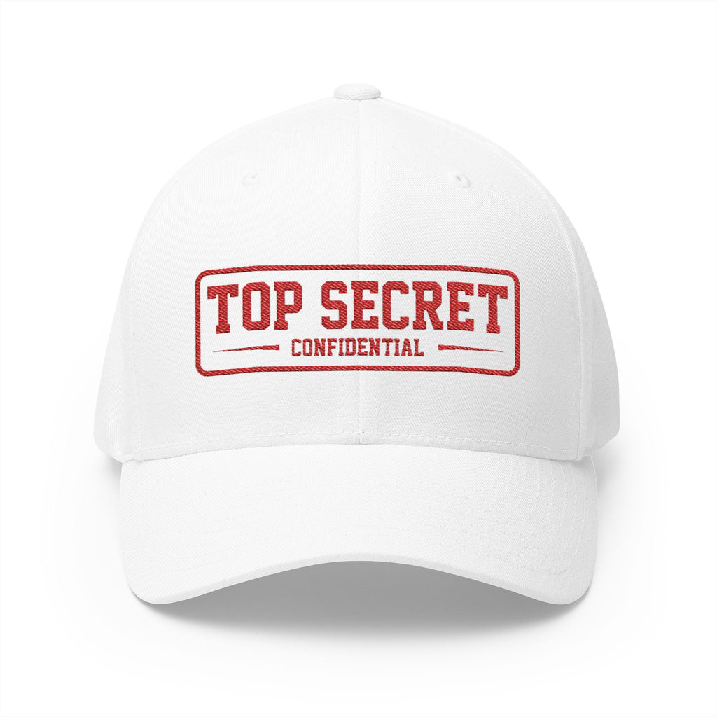 Top Secret Embroidered Cap - 'CONFIDENTIAL' Vintage Stamp Hat