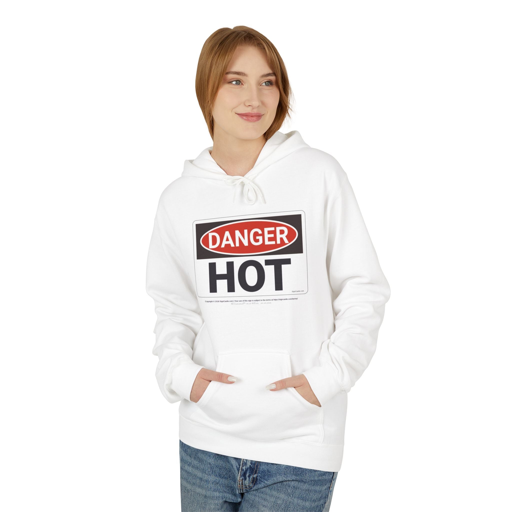 Hazardy Unisex Midweight Softstyle Fleece Hoodie — Wear Your Warning Label