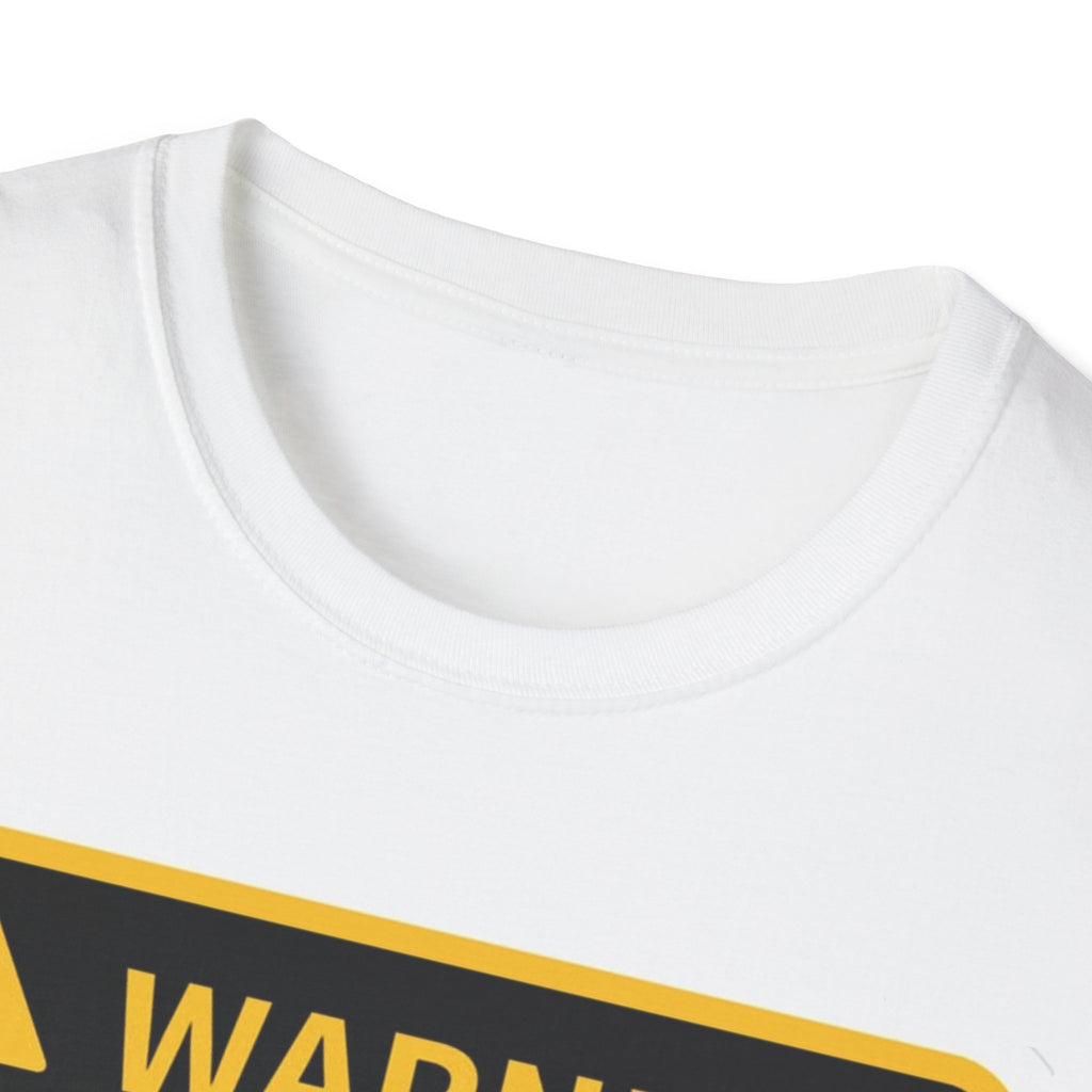 Hazardy "Warning: Do Not Approach" Hazard Sign Tee — Highly Unstable Individual
