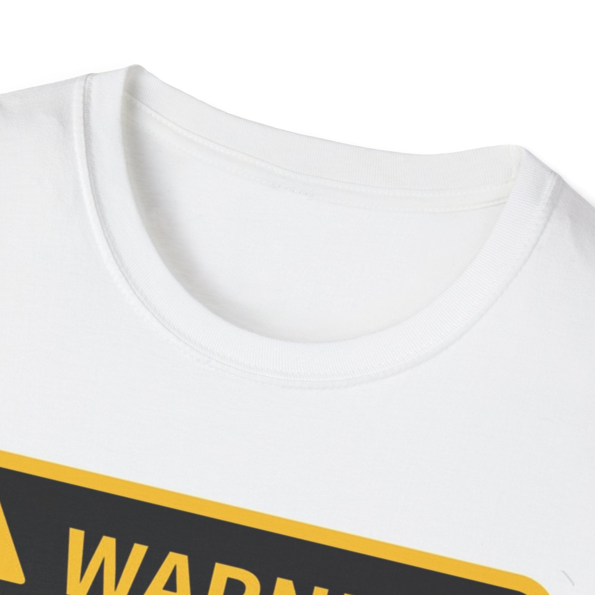 Hazardy "Warning: Do Not Approach" Hazard Sign Tee — Highly Unstable Individual