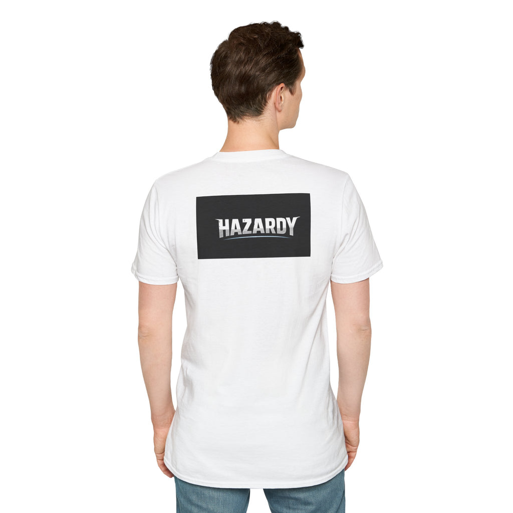 Hazardy "Warning: I Do Stupid Shit" Hazard Text Graphic Tee