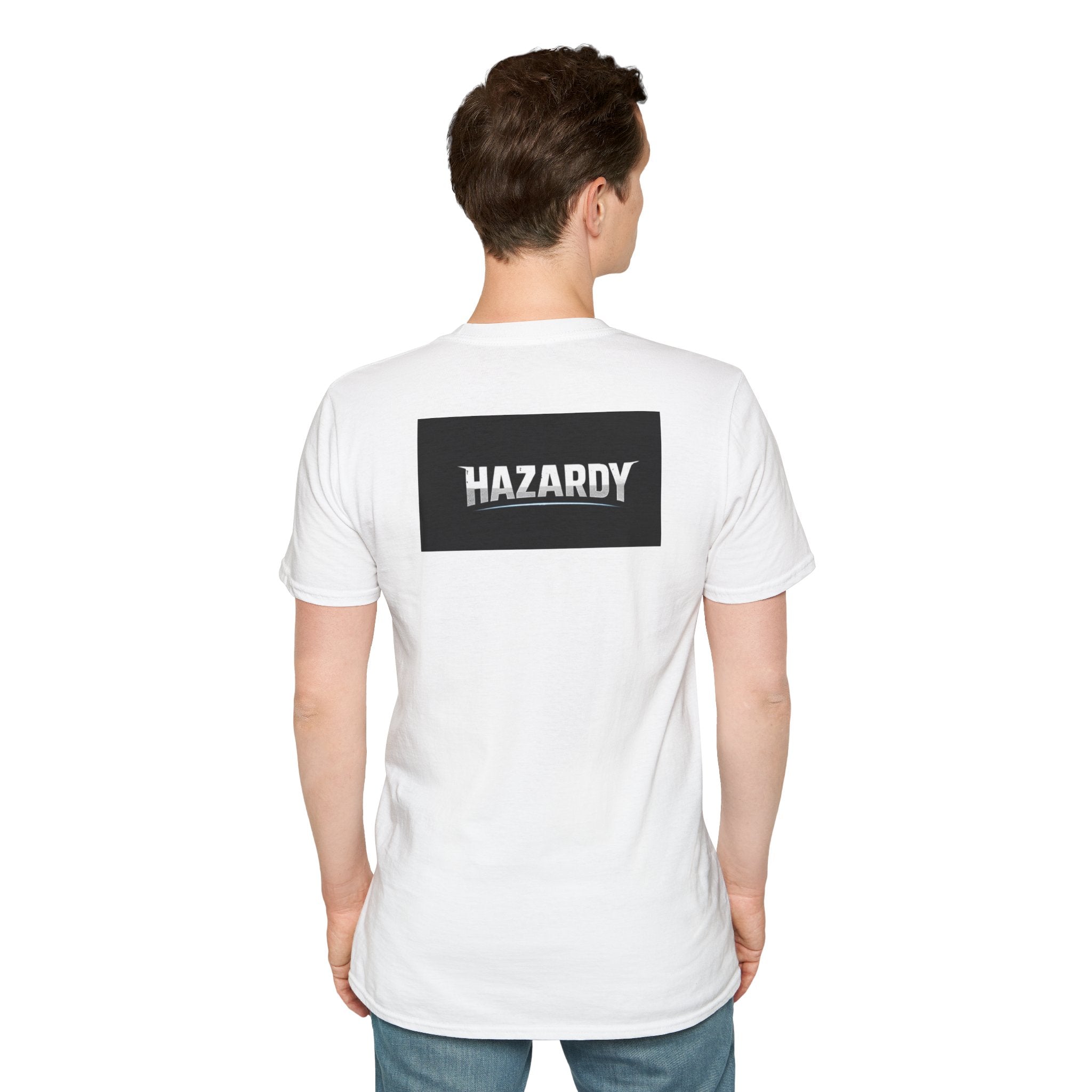 Hazardy "Warning: I Do Stupid Shit" Hazard Text Graphic Tee