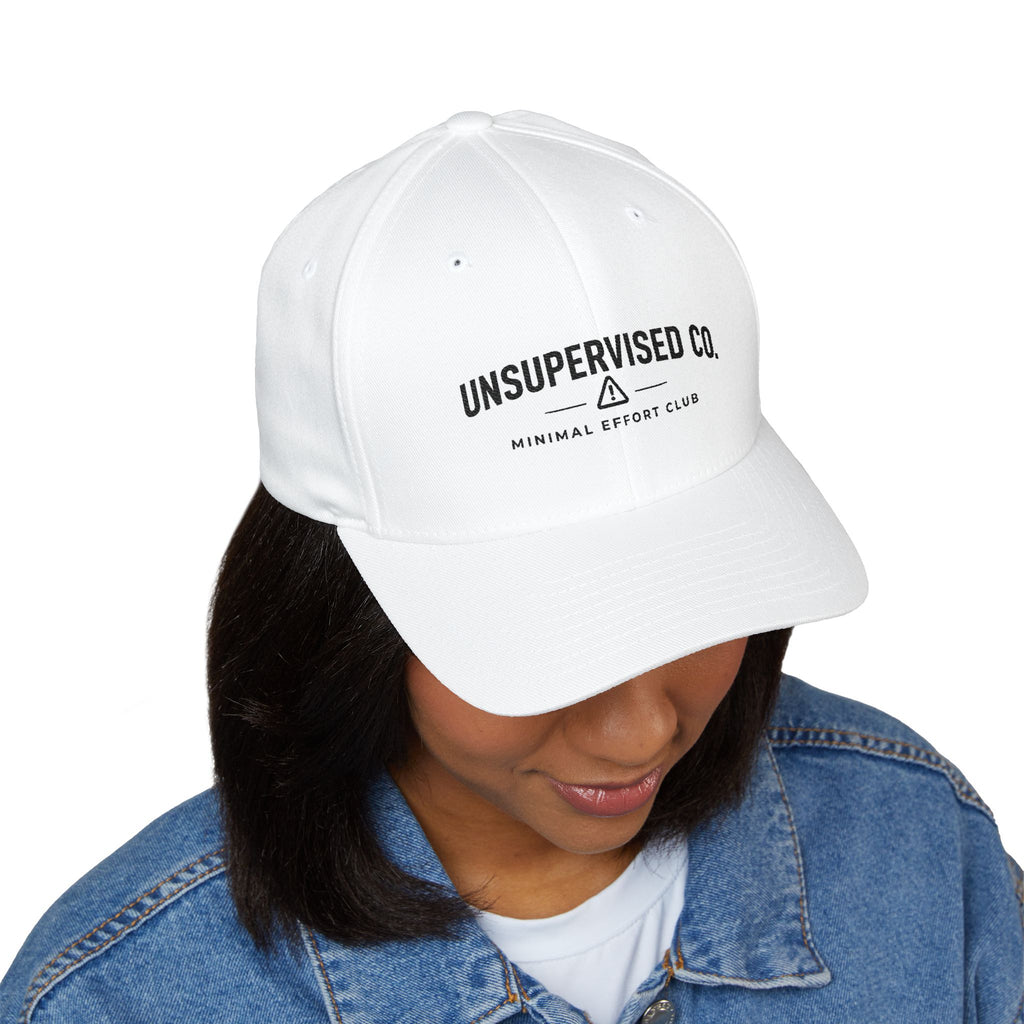 Embroidered 'UNSUPERVISED CO.' Structured Cap — Minimal Effort Club Hat