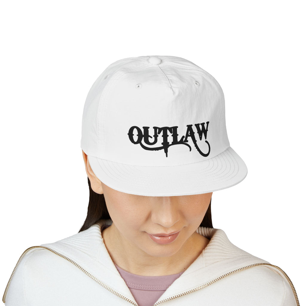 Hazardy~Outlaw Surf Cap — Vintage Script Logo Beach Hat
